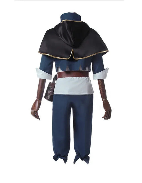 Load image into Gallery viewer, Anime Black Clover Asta Yuno Cosplay Costume Emperor Asta Uniform Tops Pants Cloak Bag Full Outfit Set Men Halloween Clothes
