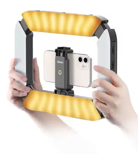 Ulanzi U200 Camera Ring Light Video Rig Handheld Camera Led Light for Video Recording