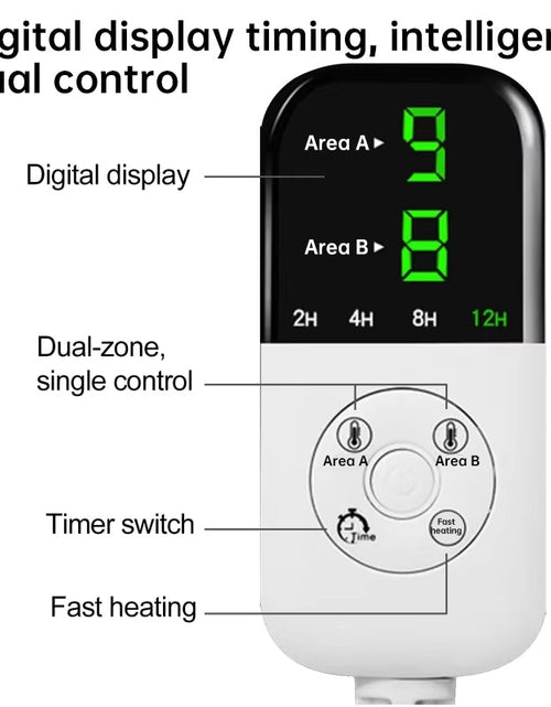 Load image into Gallery viewer, Heated Seat Cushion, 220V Electric Mat, Office Chair Warmer, Smart Timer, Integrated Backrest
