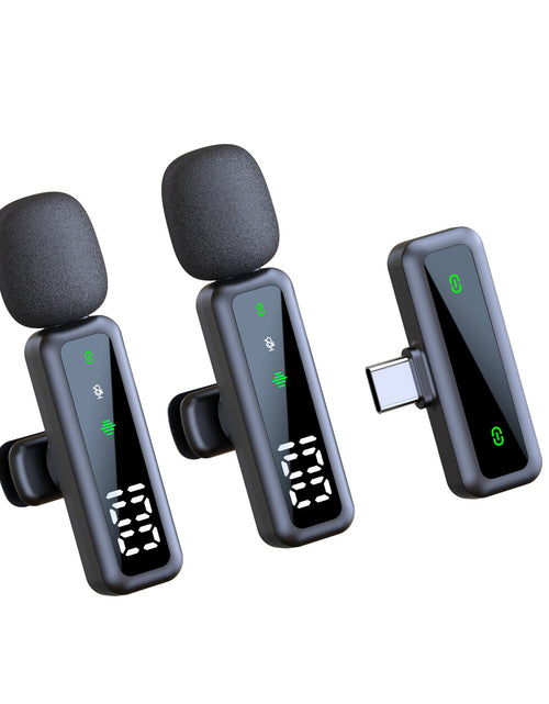 Load image into Gallery viewer, Wireless Lapel Microphone for Outdoor Computer Live Streaming Noise Reduction Universal Small Microphone
