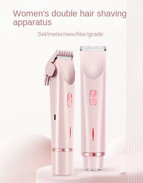 Load image into Gallery viewer, Double headed shaver new electric hair removal device women's private pubic hair removal device
