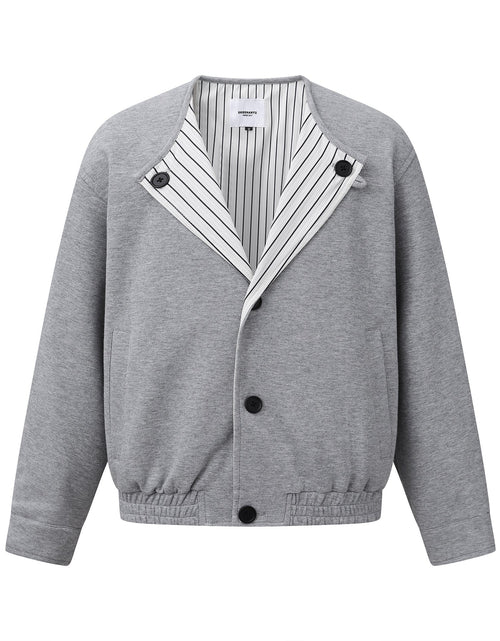 Load image into Gallery viewer, Loose Shoulder Jacket Long Sleeve Oversized Coat No Collar Design Outerwear
