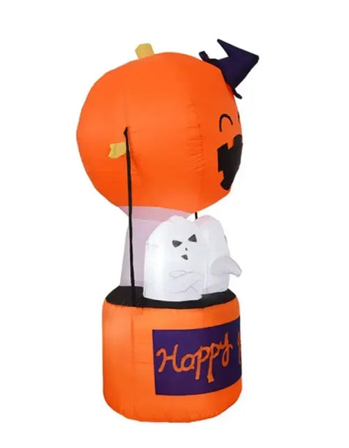 Load image into Gallery viewer, 6FT Halloween Inflatable Pumpkin Ghost Hot Air Balloon Little Devil Pumpkin Ghost Festival Pumpkin Inflatable Mould
