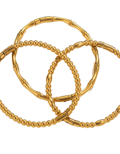 Load image into Gallery viewer, Fashion bamboo titanium steel bracelet female summer niche cold style ins stainless steel retro bamboo jewelry
