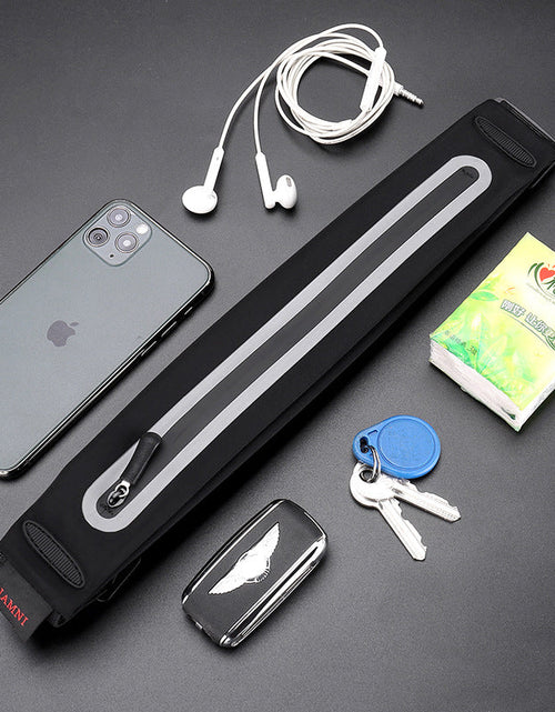Load image into Gallery viewer, Sports running waist bag, women's mobile phone waist bag, men's marathon equipment, fitness ultra-thin invisible belt, multifunctional waterproof
