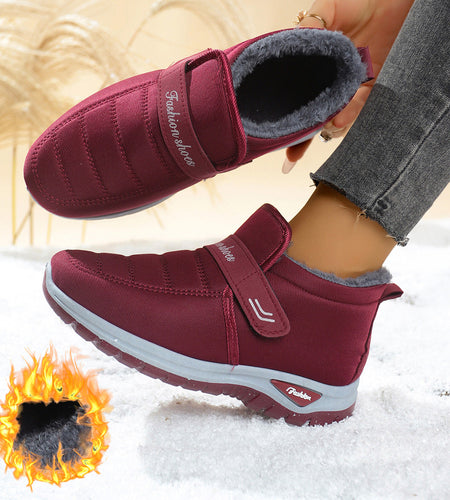 Women’s Fleece-Lined Insulated Snow Boots – Warm Winter Anti-Slip Boots