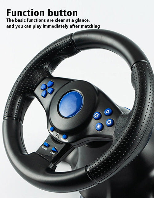 Load image into Gallery viewer, Suitable for Switch/Xbox One/360/PS4/PS2/PS3/PC racing games 7-in-1 steering wheel
