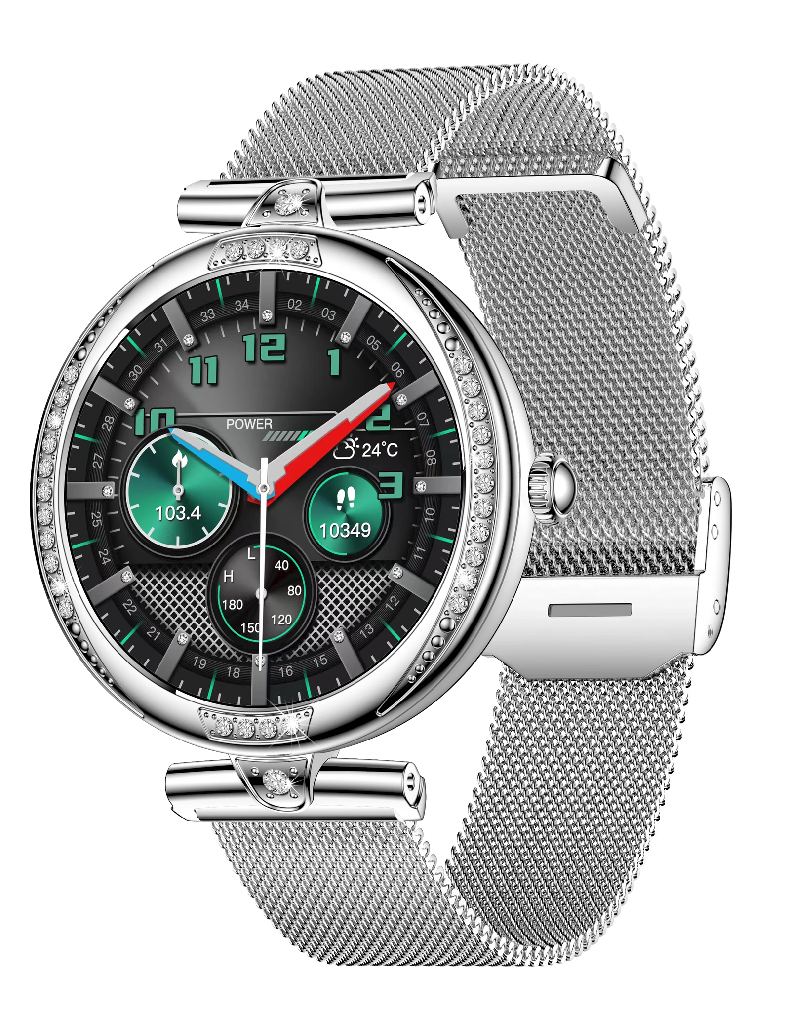 NX17 Pro Smart Watch Fashion Dimanond Ladies Wristwatch Amoled Bluetooth Calling Health Monitoring Women Fitness Smartwatch