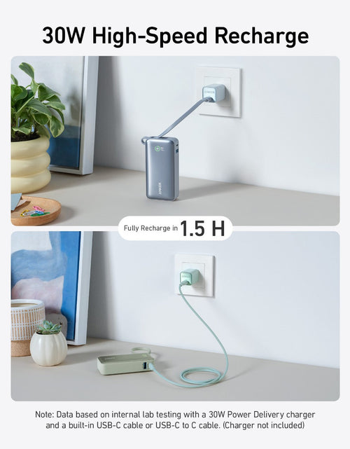 Load image into Gallery viewer, Anker Nano Power Bank (30W, Built-In USB-C Cable)
