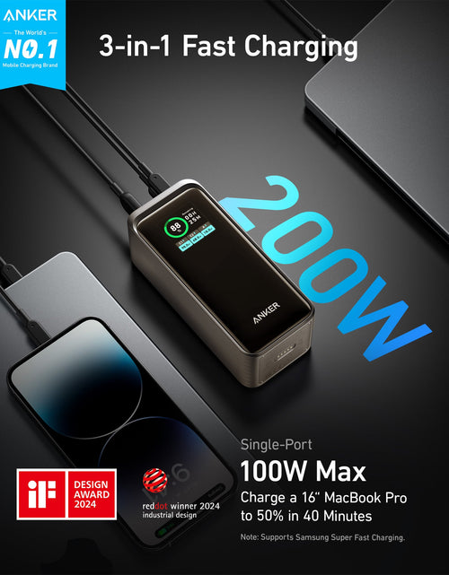 Load image into Gallery viewer, Anker Prime Power Bank (20K, 200W)

