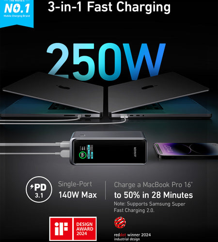 Anker Prime Power Bank (27K, 250W)
