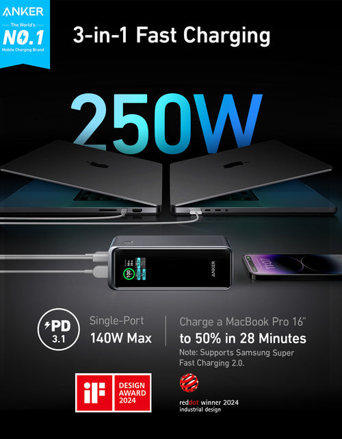 Load image into Gallery viewer, Anker Prime Power Bank (27K, 250W)
