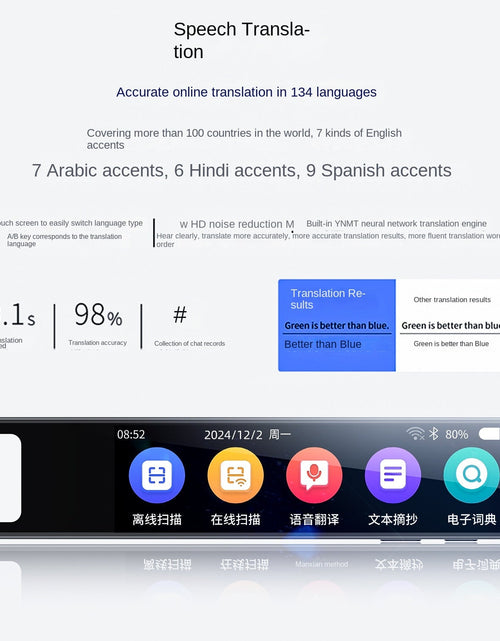 Load image into Gallery viewer, Export Translation Pen Offline Chinese, English, Japanese, Korean, Russian, German, Cantonese, Malay, Southeast Asian Scan Pen
