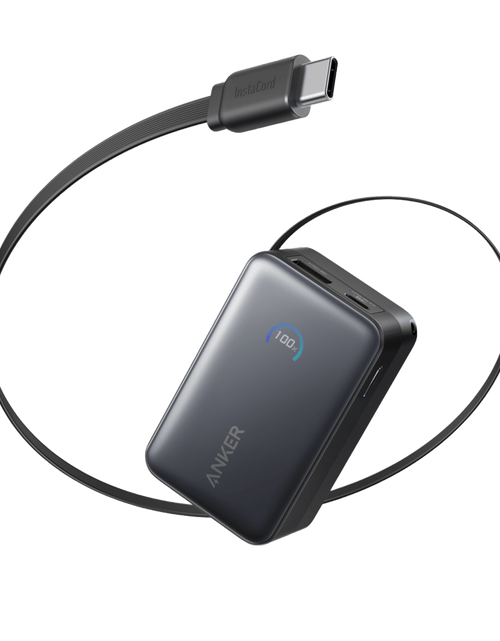 Load image into Gallery viewer, Anker Nano Power Bank (10K, 45W, Built-In Retractable USB-C Cable)
