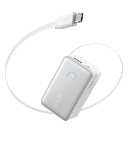 Anker Nano Power Bank (10K, 45W, Built-In Retractable USB-C Cable)