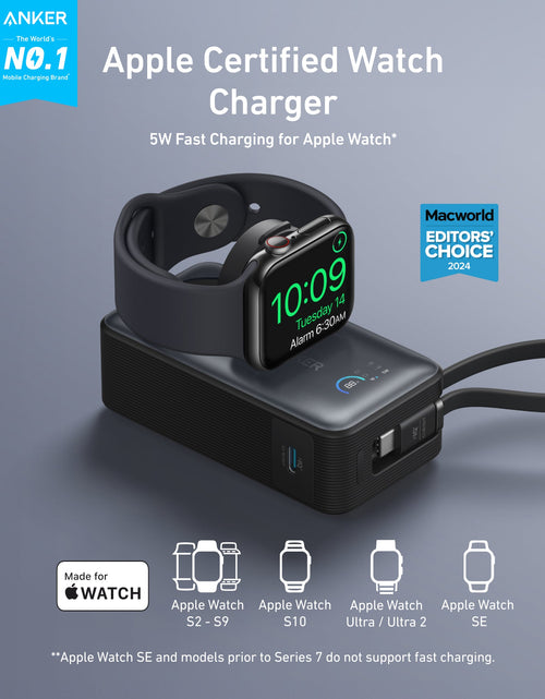 Load image into Gallery viewer, Anker MagGo Power Bank (10K, 35W, For Apple Watch)

