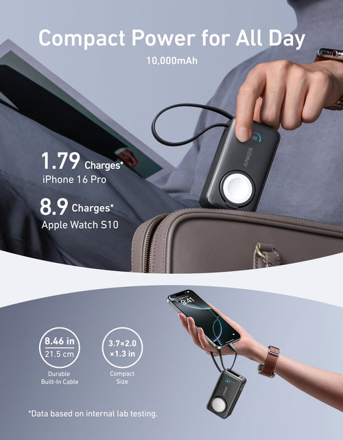 Load image into Gallery viewer, Anker MagGo Power Bank (10K, 35W, For Apple Watch)
