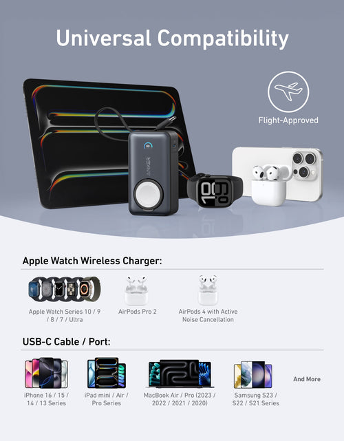 Load image into Gallery viewer, Anker MagGo Power Bank (10K, 35W, For Apple Watch)

