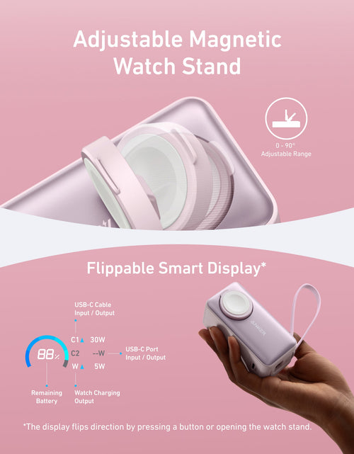 Load image into Gallery viewer, Anker MagGo Power Bank (10K, 35W, For Apple Watch)
