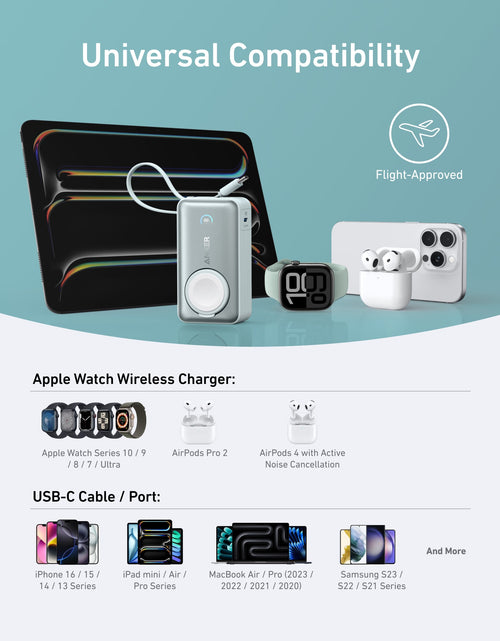 Load image into Gallery viewer, Anker MagGo Power Bank (10K, 35W, For Apple Watch)
