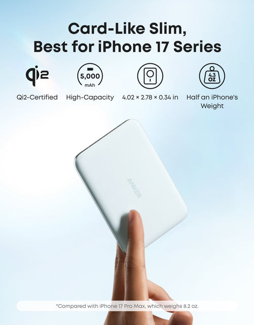 Load image into Gallery viewer, Anker Nano Power Bank (5K, MagGo, Slim)
