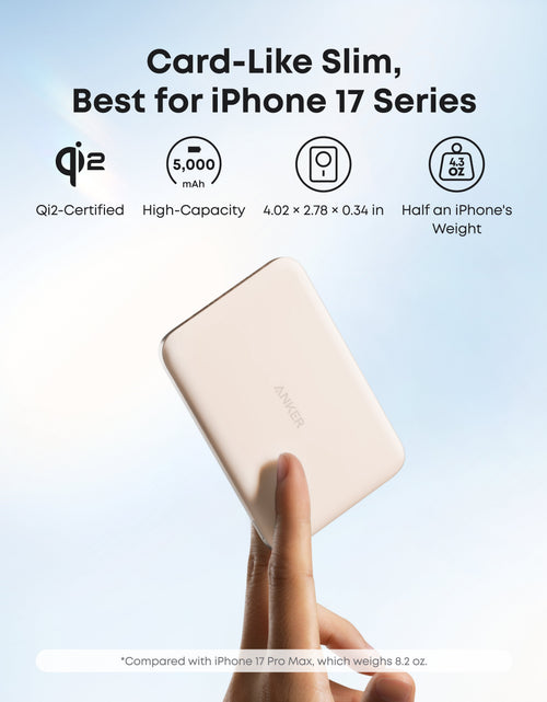 Load image into Gallery viewer, Anker Nano Power Bank (5K, MagGo, Slim)
