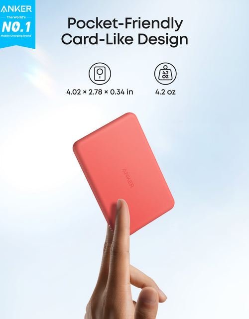 Load image into Gallery viewer, Anker Nano Power Bank (5K, MagGo, Slim)
