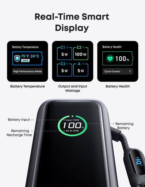 Load image into Gallery viewer, Anker Laptop Power Bank (25K, 165W, Built-In and Retractable Cables)
