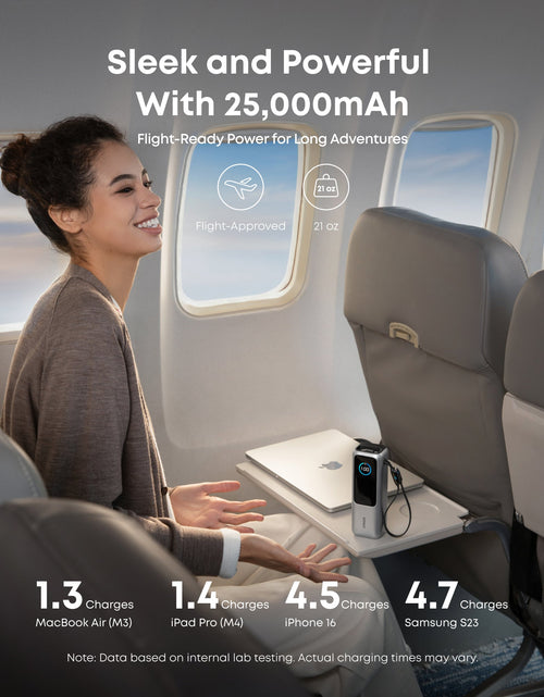 Load image into Gallery viewer, Anker Laptop Power Bank (25K, 165W, Built-In and Retractable Cables)
