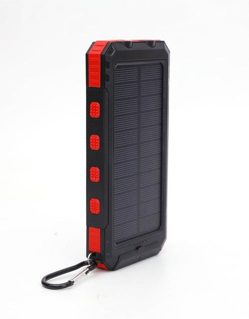 Load image into Gallery viewer, Ultra thin solar power bank 20000mAh with compass three proof solar power bank
