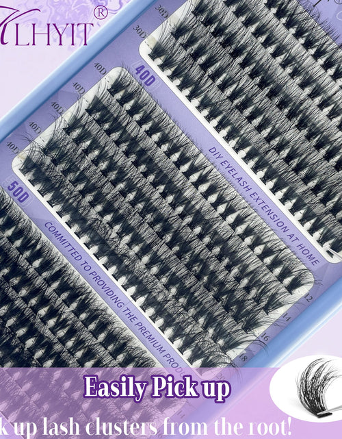 Load image into Gallery viewer, KLHYIT Wispy Lash Clusters 300PCS 10-22mm Mixed D C 30D-50D Eyelash Extensions
