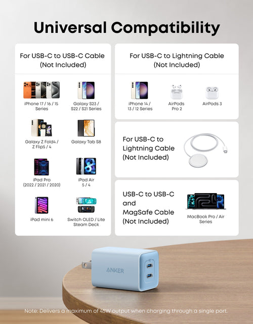 Load image into Gallery viewer, Anker <b>523</b> Charger (Nano 3, 47W)
