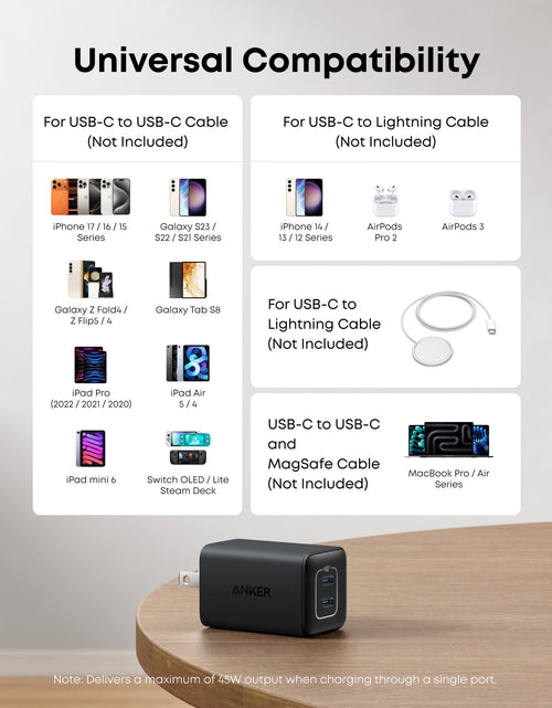 Load image into Gallery viewer, Anker <b>523</b> Charger (Nano 3, 47W)
