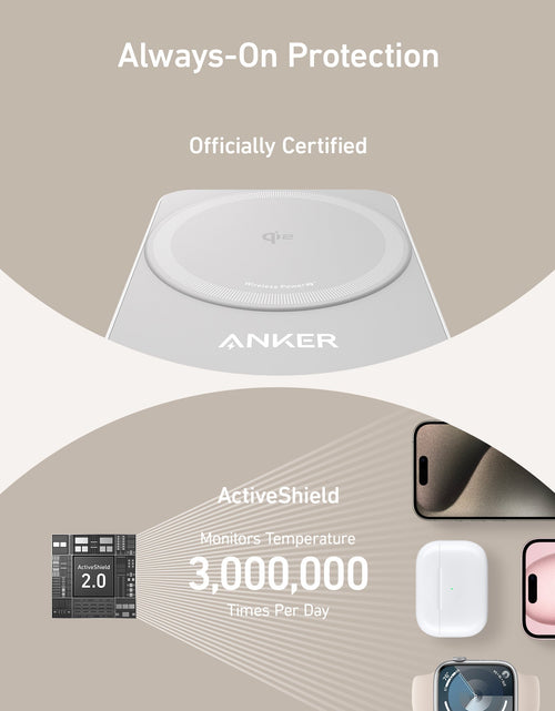 Load image into Gallery viewer, Anker MagGo Wireless Charging Station (Foldable 3-in-1)
