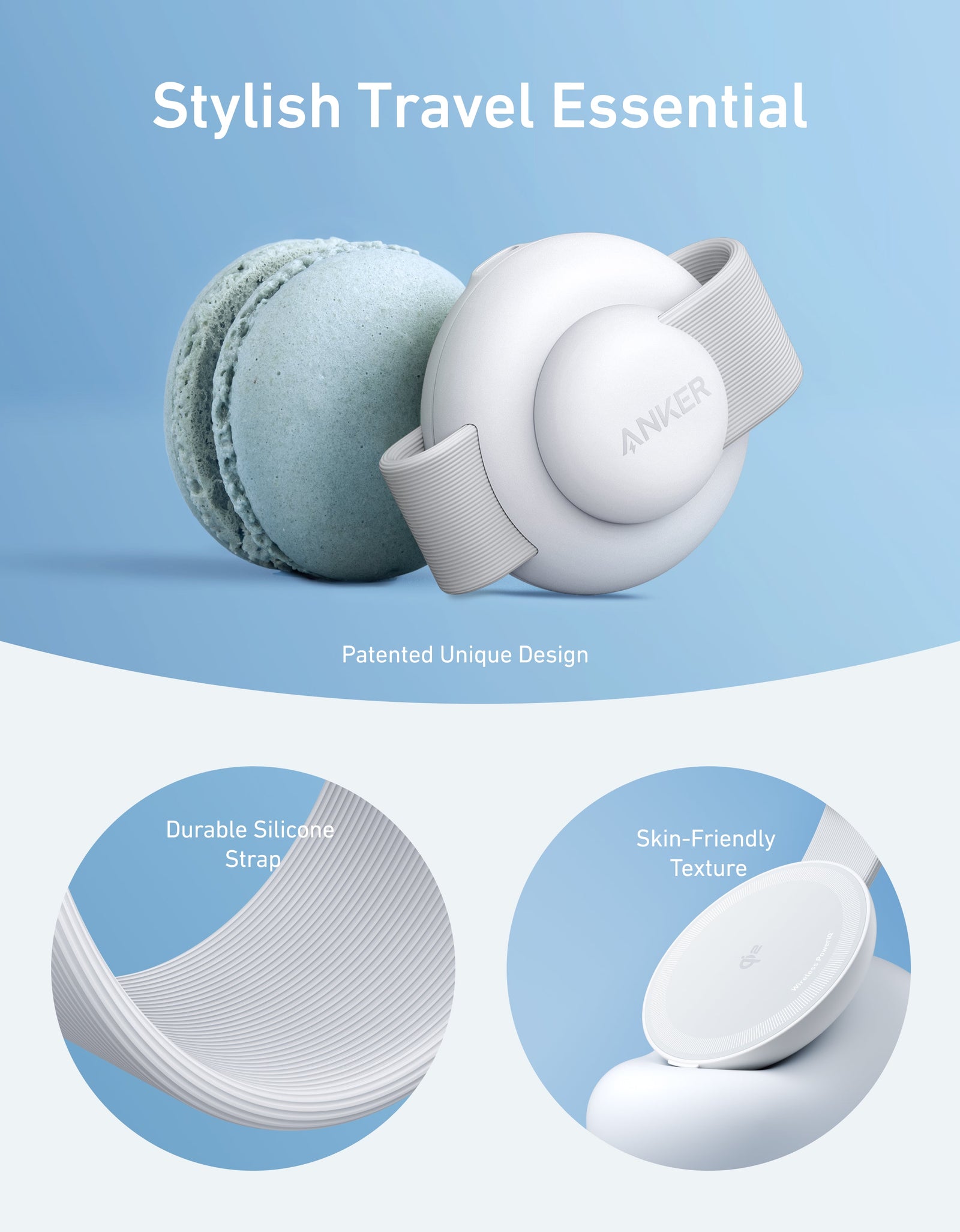 Anker MagGo Wireless Charging Station (3-in-1, Foldable Pad)
