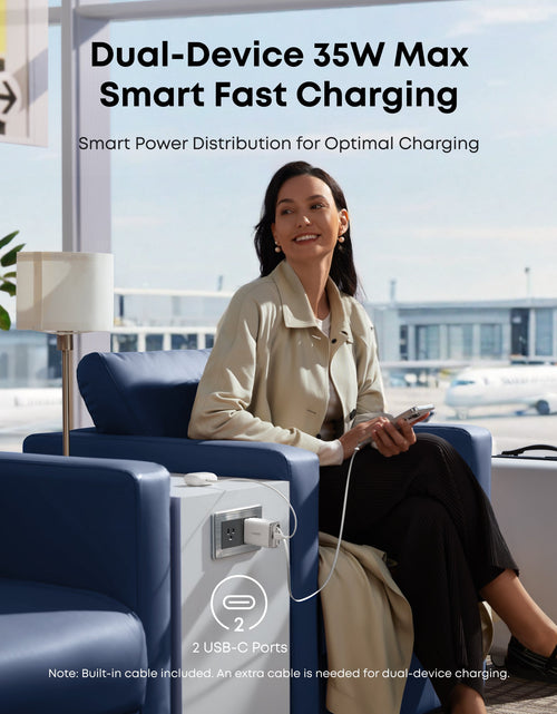Load image into Gallery viewer, Anker Nano Charger (35W, Built-In Retractable USB-C Cable)
