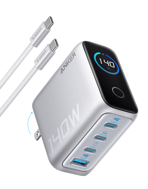 Load image into Gallery viewer, Anker Charger (140W, 4-Port, PD 3.1) with USB-C Cable
