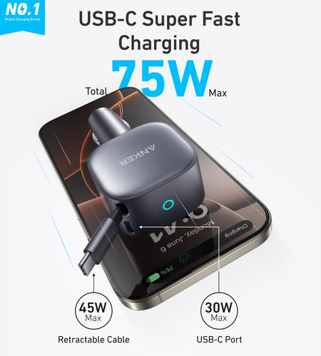 Anker Nano 75W Car Charger