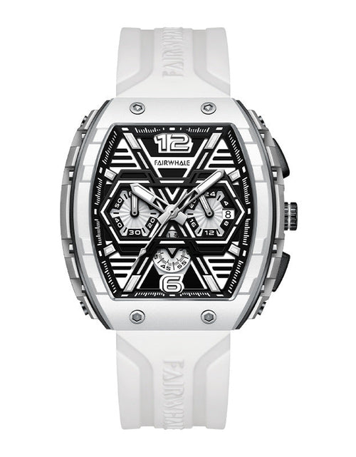 Load image into Gallery viewer, Men's multi-functional cool three eye shaking sonic explosive casual quartz wristwatch
