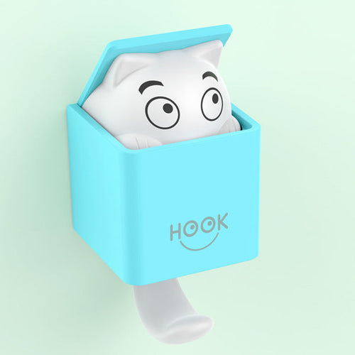 Load image into Gallery viewer, Creative nail free adhesive hook, plastic hook, wall hook, door mounted adhesive hook, clothes, shoes, hats, multi-purpose hook
