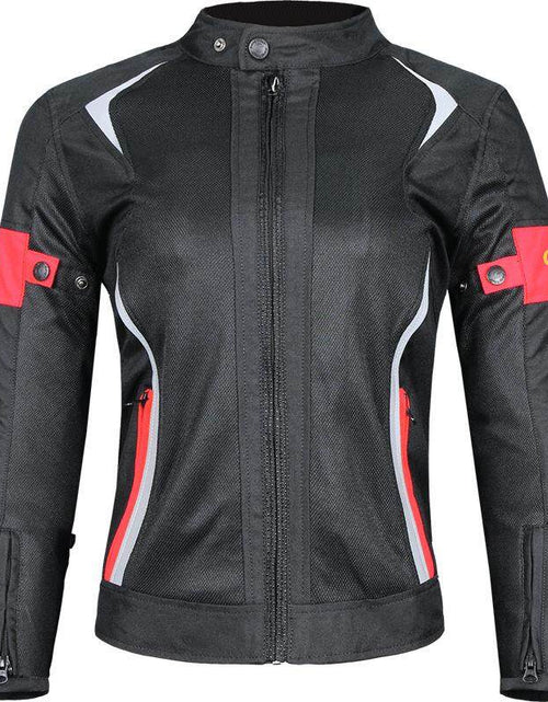 Load image into Gallery viewer, Motorcycle riding coat for women waterproof motorcycle coat slim fit and anti fall racing coat
