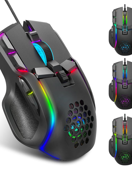 Load image into Gallery viewer, Gaming gaming mouse macro programming cool RGB lighting 12800 DPI adjustable mechanical mouse
