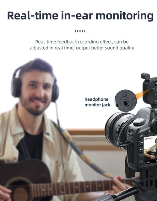 Load image into Gallery viewer, 2500K-9000K Microphone LED Fill Light LED Mini Video Vlog Full-Color RGB Mic Light For Smartphone SLR Camera V03
