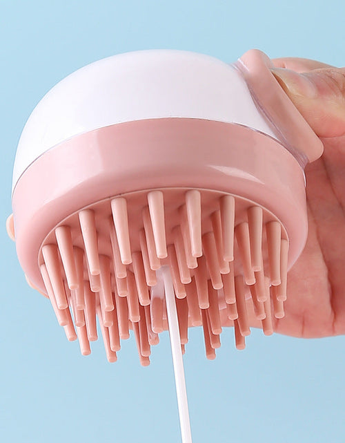 Load image into Gallery viewer, Hair Wash Comb Clear Brush Fluid Press Scalp Massage Bath Cleaning Shower Brush Home Shampoo Scrubber
