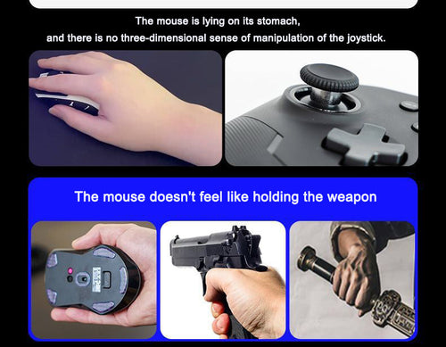 Load image into Gallery viewer, Shooting Game Mouse Gun style Vertical Handle Grip Trigger Features Pistol Vertical Dedicated Wired Peripheral

