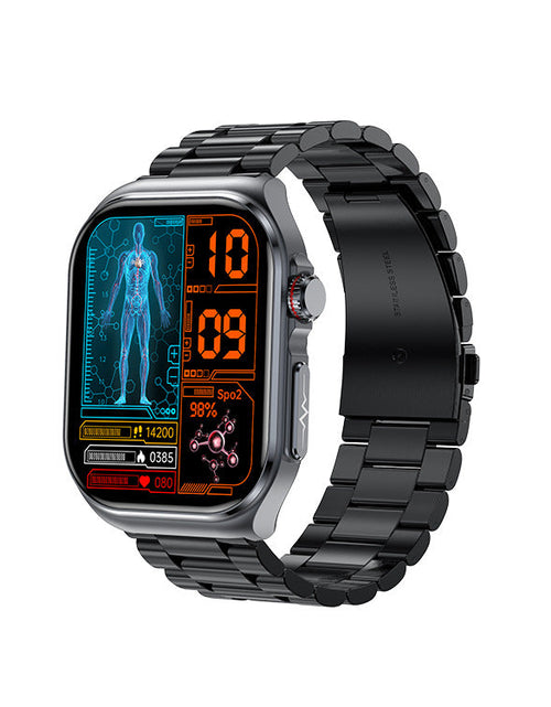 Load image into Gallery viewer, New ET585 smart watch ECG call micro physical examination NFC blood sugar uric acid body fat blood oxygen heart rate
