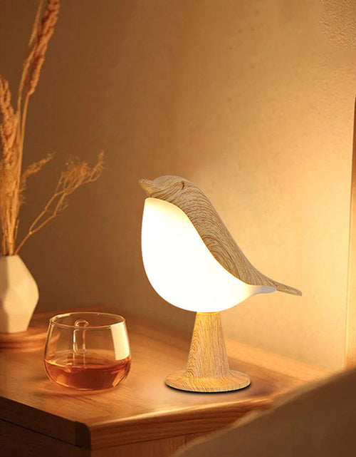 Load image into Gallery viewer, Creative Magpie Aromatherapy Lamp Car mounted Decorative Lamp Bedside Bird Night Lamp Three color Touch Charging Atmosphere Table Lamp
