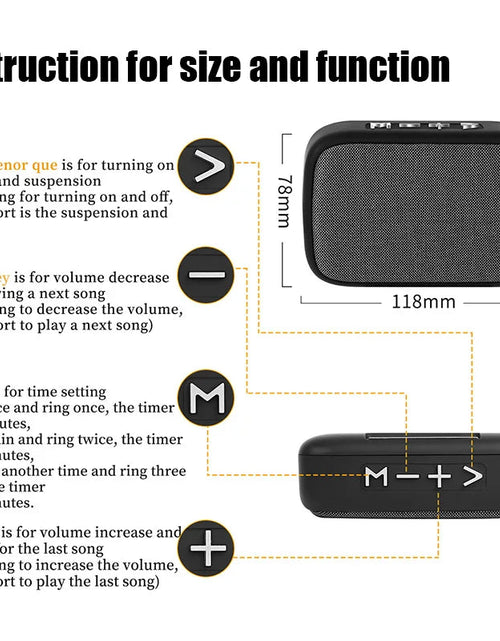 Load image into Gallery viewer, Bluetooth Speakers Portable Outdoor Oxford Loudspeaker Wireless Column 3D Stereo Music Player Surround Hifi Sound Box
