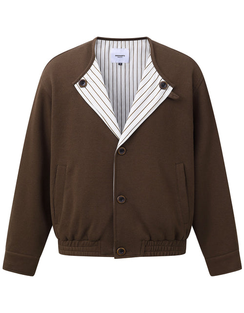 Load image into Gallery viewer, Loose Shoulder Jacket Long Sleeve Oversized Coat No Collar Design Outerwear
