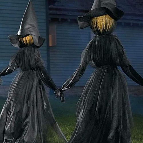 Load image into Gallery viewer, Halloween Light-Up Witches Ghost Halloween Decoration Horror Props Creepy Skeleton For Halloween Decoration Voice Control
